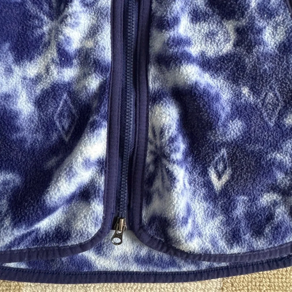 Columbia x Disney Frozen Fleece Jacket Blue Girls Zip Outdoor Coat Medium 10/12
